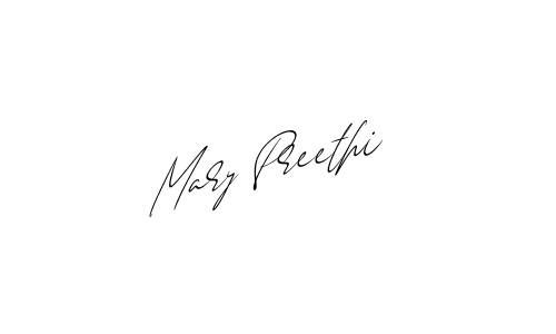 Mary Preethi name signature